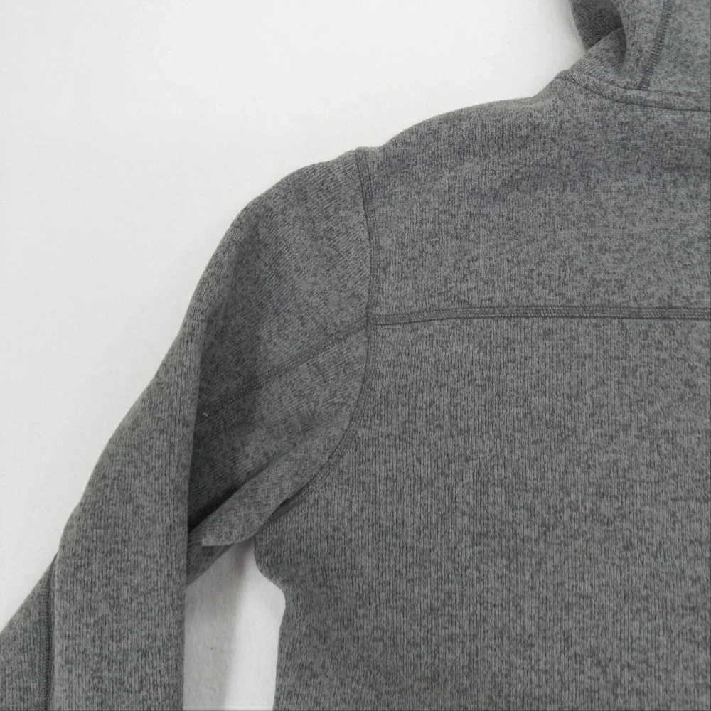 The North Face Jacket Mens L Gray Gordon Lyons Fleece Full Zip Hooded Outdoor